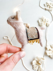 Wool Llama Ornament