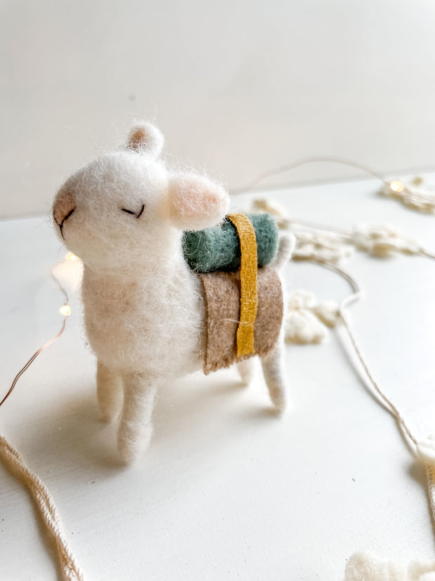 Wool Llama Ornament