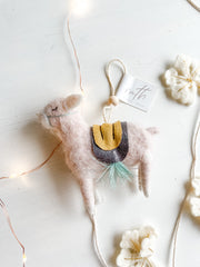 Wool Llama Ornament