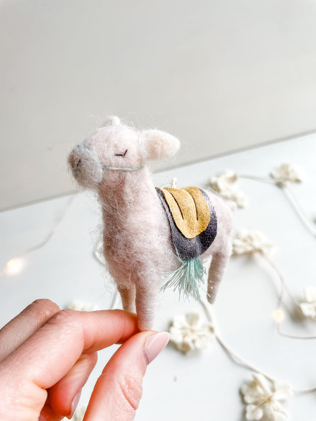 Wool Llama Ornament