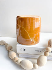 Earthenware Canister with Lid - Small