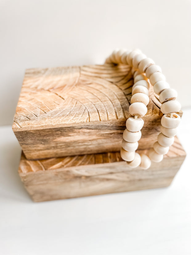 Hand Carved Mango Box - Set of 2