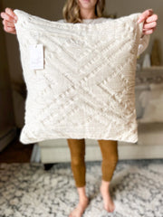 Woven Diamond Geo Pillow