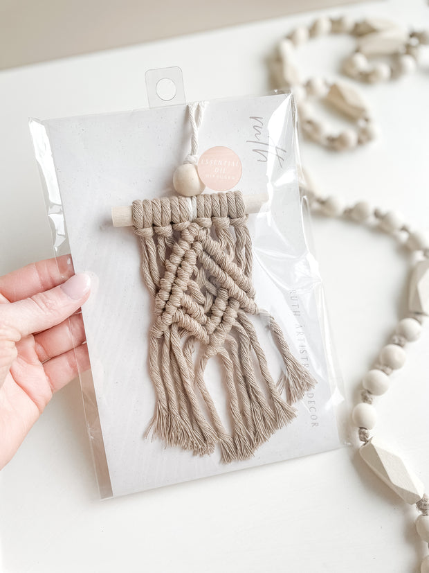 Macrame Car Charm Diffuser