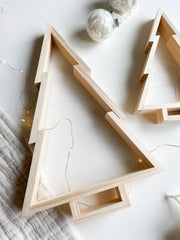 Tiered Scandi Wood Tree - Natural