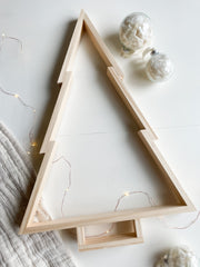 Tiered Scandi Wood Tree - Natural