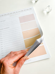 Daily Hourly Planner Notepad - Summer Sun *SUNSHINE+TANLINES*