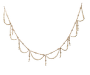 Scalloped Wood Bead Garland
