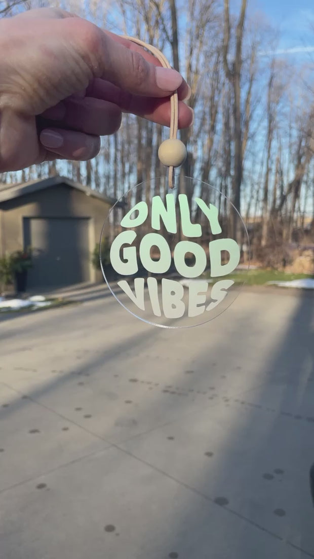 Only Good Vibes Car Charm Diffuser